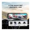 ZYKHPSYA 360 Panoramic Dashboard Car DVR 12-Inch Touch Screen 4 Channel FHD 1080P IPS Video Recorder 4 Split Screen Display Dash Cam(Size:None), T66 4CH Cameras, laiyong1987 view 2