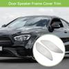 ACROPIX Rear Door Speaker Frame Cover Trim Car Audio Stereo Horn Speaker Grille Interior Decor Accessories Fit for Mercedes Benz E-Class 2017-2022 Stainless Steel Silver Tone - Pack of 2 view 2