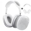 OTOPO for Cute Glitter Airpods Max Case with Cleaner Kit, Anti-Scratch Shell Pattern Ear Pad Case Cover/Ear Cups Cover/Headband Cover for AirPods Max Cover Protective Skin Girl Women White view 2