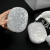 OTOPO for Cute Glitter Airpods Max Case with Cleaner Kit, Anti-Scratch Shell Pattern Ear Pad Case Cover/Ear Cups Cover/Headband Cover for AirPods Max Cover Protective Skin Girl Women White view 3