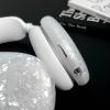 OTOPO for Cute Glitter Airpods Max Case with Cleaner Kit, Anti-Scratch Shell Pattern Ear Pad Case Cover/Ear Cups Cover/Headband Cover for AirPods Max Cover Protective Skin Girl Women White view 4