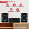 Pyle CD Stereo System with Bluetooth, MP3/DVD/CD Playback, Dual USB Recording CD Player with Speakers, Black Mini Stereo System with Subwoofer, FB Radio, 160W Digital Amplifier & Remote Control view 2
