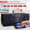 Pyle CD Stereo System with Bluetooth, MP3/DVD/CD Playback, Dual USB Recording CD Player with Speakers, Black Mini Stereo System with Subwoofer, FB Radio, 160W Digital Amplifier & Remote Control view 4