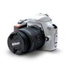 Skin Compatible with Nikon D3500 Camera - Solid White - Premium 3M Vinyl Protective Wrap Decal Cover - Easy to Apply | Crafted in The USA by MightySkins view 1