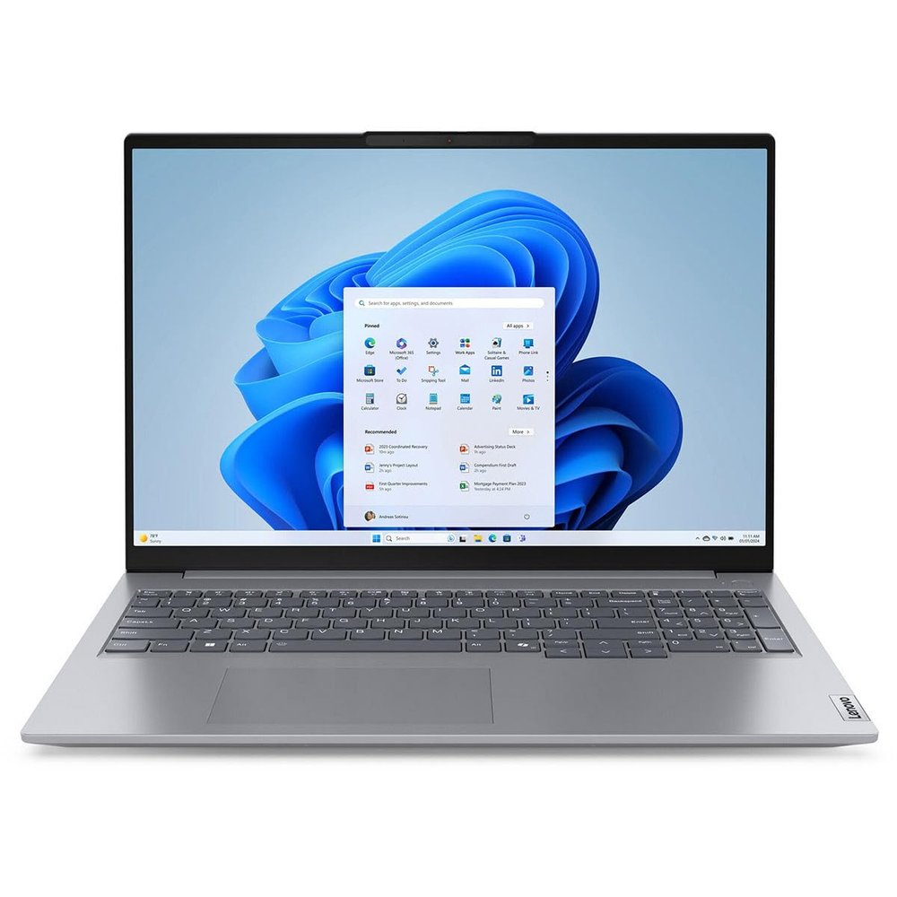 Lenovo ThinkBook 16 G7 ARP 21MW0002US 16" Touchscreen Notebook - WUXGA - AMD Ryzen 5 7535HS - 16 GB - 512 GB SSD - English (US) Keyboard - Arctic Gray