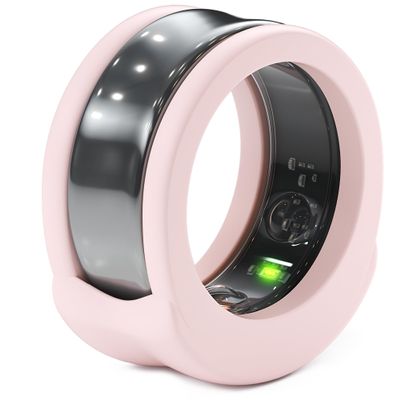 Rinfit Smart Ring Protector - Silicone Ring Enhancer for Active Lifestyle and Gym - SportFit U.S. Design Patent - Pink, Size 8