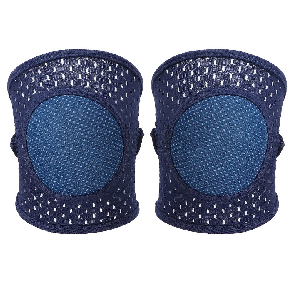 ZJchao Baby Knee Pads, Soft Cotton Elastic Unisex Prevent Slip Infant Knee Cover with Breathable Material for Crawling and Learning to Walk (Navy Blue), ZJchaovm40opaskr-12