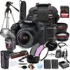 Canon EOS 2000D (Rebel T7) w/EF-S 18-55mm + 128GB Extreme Speed Card, Camera Case, Tripod,TTL Speedlite, Spare Battery, Filter Kit, and More (Extreme Pro-Bundle), Black (Renewed) view 1