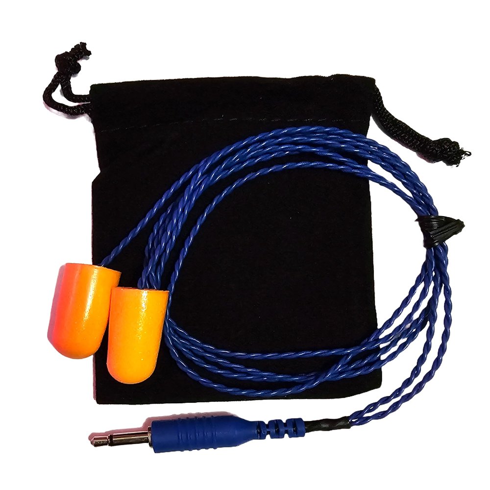 Generic Racing Radio Earbuds, Next Generation 2X, Blue, with RaceDirect Earplugs, 56002CH