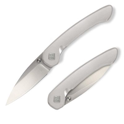 OCASO - Seaton Classic Gentleman's Knife, 2.75" Japanese AUS-10A Steel with Satin Finish, Stainless Steel Handle 42SLS