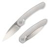 OCASO - Seaton Classic Gentleman's Knife, 2.75" Japanese AUS-10A Steel with Satin Finish, Stainless Steel Handle 42SLS view 1