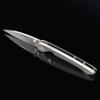 OCASO - Seaton Classic Gentleman's Knife, 2.75" Japanese AUS-10A Steel with Satin Finish, Stainless Steel Handle 42SLS view 2