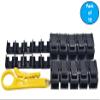 Micro Connectors CAT6 Unshielded Punch Down Keystone Jack with Tool (Black, 10-Pack) (FRT-840B10-T) view 2