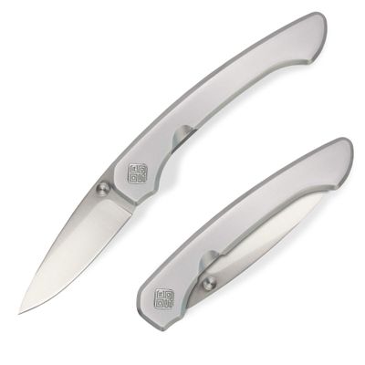 OCASO - Seaton Classic Gentleman's Knife, 2.35" Japanese AUS-10A Steel with Satin Finish, Stainless Steel Handle 42SMS