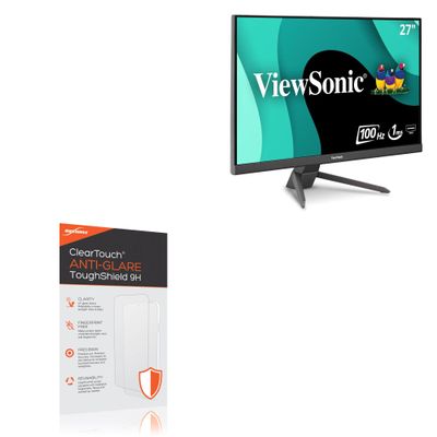 BoxWave Screen Protector Compatible with Viewsonic VX2767-MHD (27 in) - ClearTouch Anti-Glare ToughShield 9H (2-Pack), Anti-Glare 9H Tough Flexible Film Screen Protector