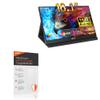 BoxWave Screen Protector Compatible with UYY Newest Portable Monitor PC Screen (16.1 in) - ClearTouch Anti-Glare ToughShield 9H (2-Pack), Anti-Glare 9H Tough Flexible Film Screen Protector view 1