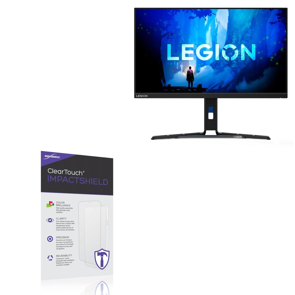 BoxWave Screen Protector Compatible with Lenovo Legion Y27-30 (27 in) - ClearTouch ImpactShield (2-Pack), Impenetrable Screen Protector Flexible Film
