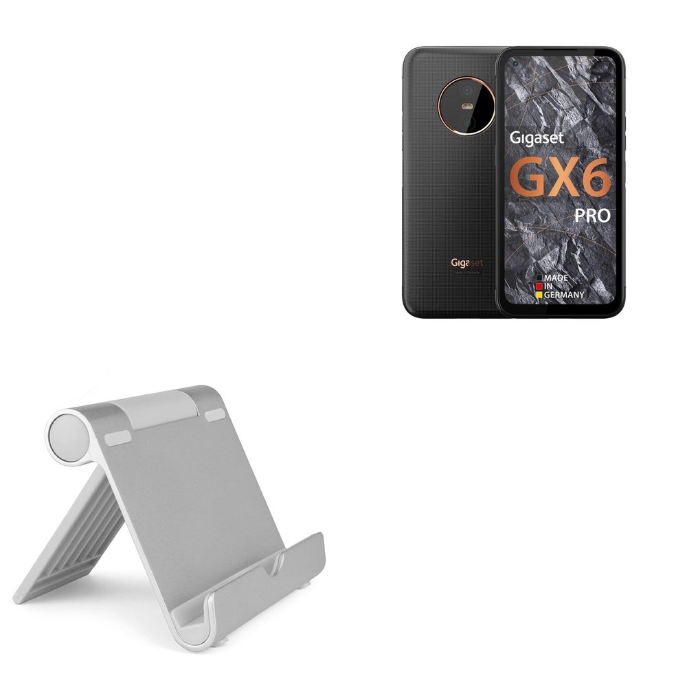 BoxWave Stand and Mount Compatible with Gigaset GX6 PRO - VersaView Aluminum Stand, Portable, Multi Angle Viewing Sturdy