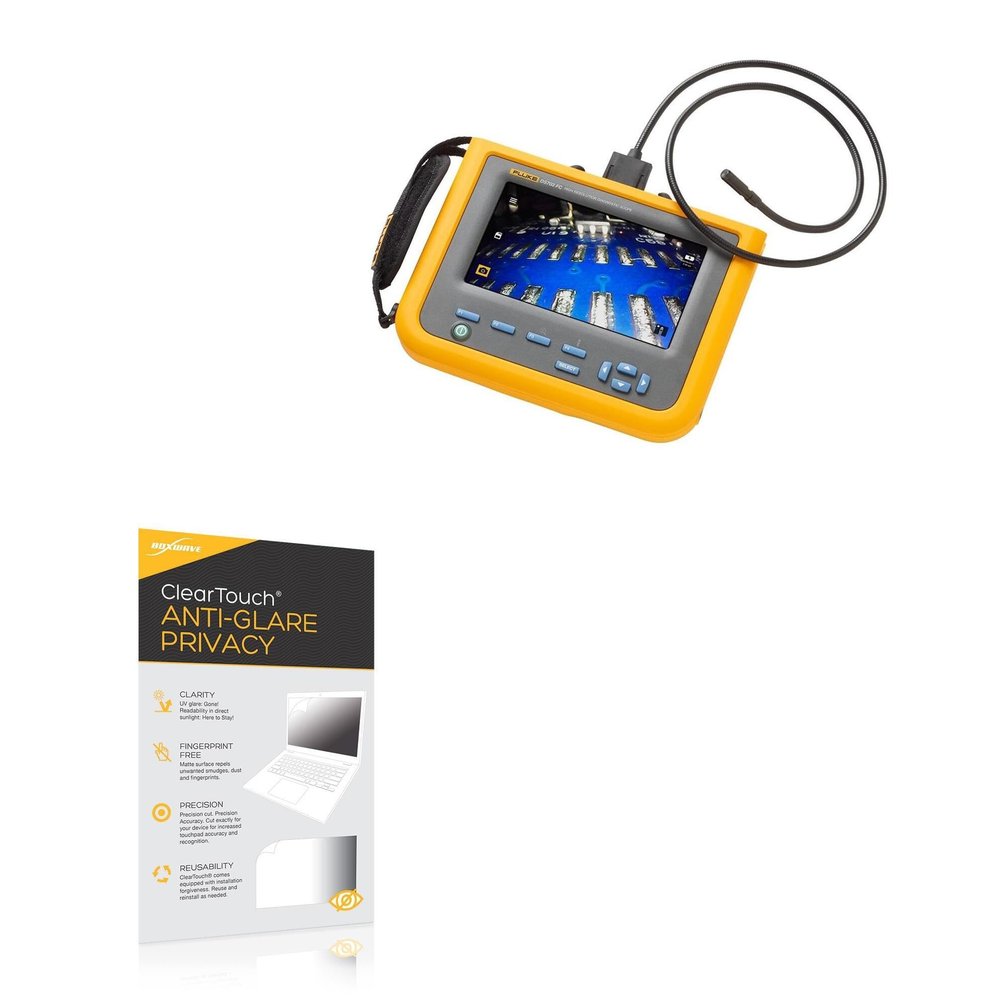 BoxWave Screen Protector Compatible with Fluke DS703 FC - ClearTouch Anti-Glare Privacy (2-Pack), Privacy Screen Protector Flexible Film Anti-Glare