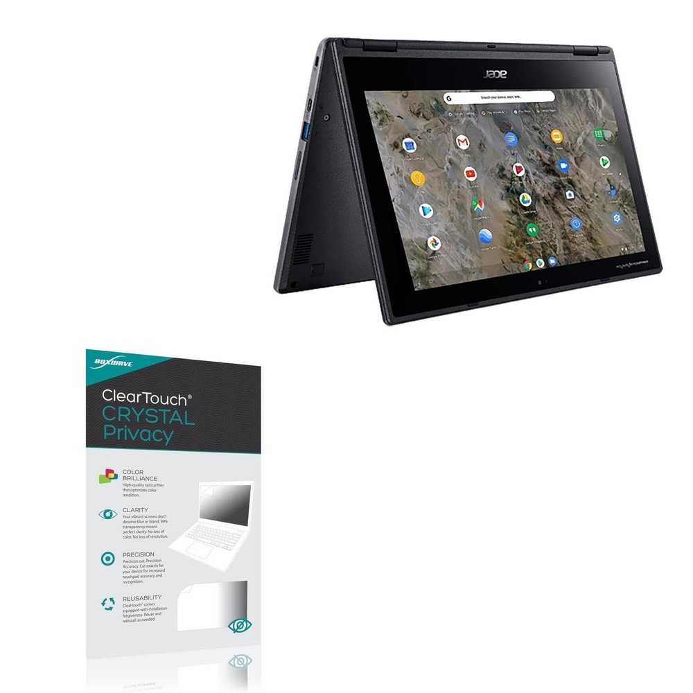 BoxWave Screen Protector Compatible with Acer Chromebook Spin 311 R721T (11.3 in) - ClearTouch Crystal Privacy (2-Pack), Privacy Screen Protector Flexible Film Clear