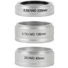 ZTBH Microscope Accessories Kit WD 0.5X 0.7X 2.0X G-AL Stereo Microscope Trinocular Microscope Auxiliary Objective Lens Barlow Lens 54.8mm for SMZ645 745 Microscope Slides(Color:0.5X 0.7X 2X) view 1