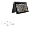 BoxWave Stand and Mount Compatible with Acer Chromebook Spin 311 R721T (11.3 in) - Pocket Aluminum Stand 3-in-1, Portable Multi Angle Viewing Riser - Metallic Silver view 1