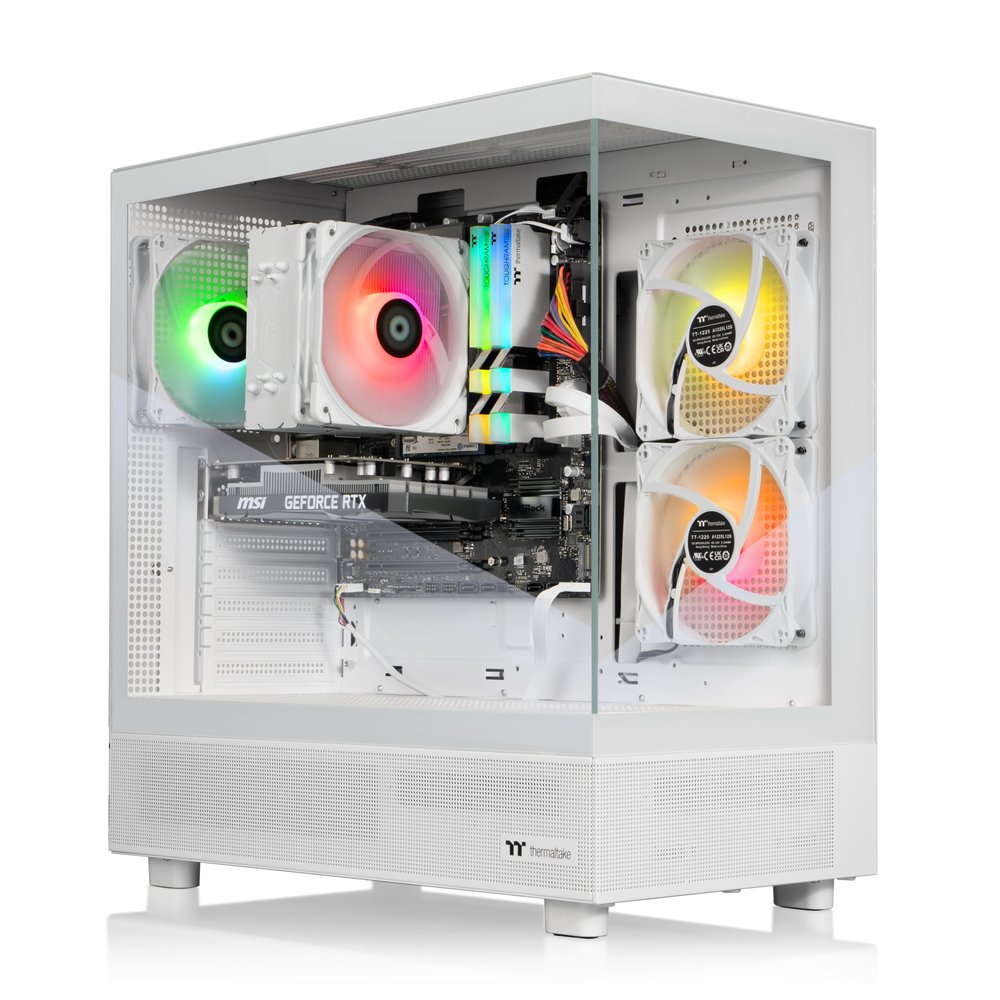 Thermaltake LCGS Vista i350 R4 Gaming Desktop (Intel Core i5-13400F, ToughRam 16GB DDR4 3600MHz RGB Memory, NVIDIA GeForce RTX 3050, 1TB NVMe M.2, WiFi, Windows 11) V27S-B76R-350-LCS