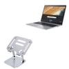 BoxWave Stand and Mount Compatible with Acer Chromebook 315 CB315-3HT-C3J0 (15.6 in) - Executive VersaView Laptop Stand, Ergonomic Adjustable Viewing Angle Metallic Riser - Metallic Silver view 1