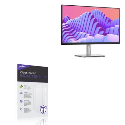 BoxWave Screen Protector Compatible with Dell P2722H (27 in) - ClearTouch ImpactShield (2-Pack), Impenetrable Screen Protector Flexible Film