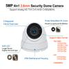 1st Pick Video Inc. 5MP HD Dome Security Camera with 4-in-1 (TVI/CVI/AHD/CVBS) Technology, 3.6mm Fixed Lens, DWDR & OSD Menu, 65ft Night Vision, IP66 Weatherproof for Indoor/Outdoor Use, White view 2