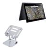 BoxWave Stand and Mount Compatible with Acer Chromebook Spin 311 R721T (11.3 in) - Executive VersaView Laptop Stand, Ergonomic Adjustable Viewing Angle Metallic Riser - Metallic Silver view 1