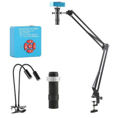 JOEBO Microscope Kit 55MP 48MP 4K 1080P USB Video Microscope Camera 1X-130X Zoom C Mount Lens Microscope Lens Adapters(Color:55MP 37CM Gooseneck)