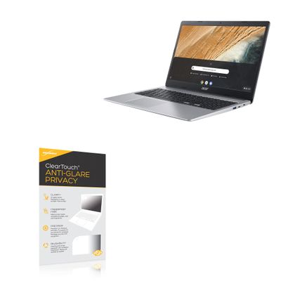 BoxWave Screen Protector Compatible with Acer Chromebook 315 CB315-3HT-C3J0 (15.6 in) - ClearTouch Anti-Glare Privacy (2-Pack), Privacy Screen Protector Flexible Film Anti-Glare