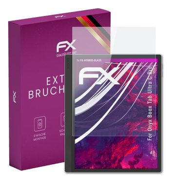 atFoliX Plastic Glass Protective Film compatible with Onyx Boox Tab Ultra C Pro, 9H Hybrid-Glass FX Screen Protector