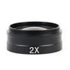 JOEBO Microscope Kit 0.75X 2X 0.5X Barlow Auxiliary Objective Glass Lens for 300X 200X 180X Mount Lens Industry Digital Video Microscope Camera Microscope Lens Adapters(Color:2X) view 1