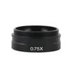 JOEBO Microscope Kit 0.75X 2X 0.5X Barlow Auxiliary Objective Glass Lens for 300X 200X 180X Mount Lens Industry Digital Video Microscope Camera Microscope Lens Adapters(Color:0.75X) view 1