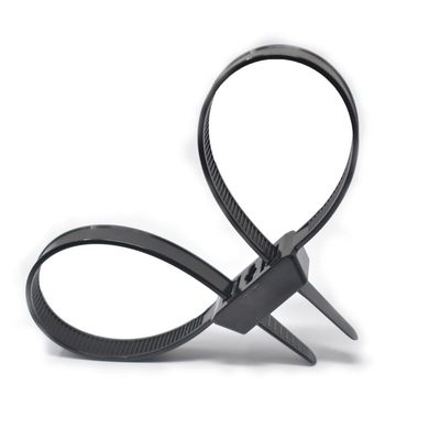 10 Pack of 19" Heavy Duty Double Loop Zip Ties With Screw Mount Center Hole