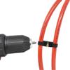 10 Pack of 19" Heavy Duty Double Loop Zip Ties With Screw Mount Center Hole view 2