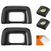 K&F Concept Eyepiece Cover & Hot Shoe Cover Kit, Viewfinder Protector Eyecup Eye Cup DK-24 for Nikon D5000 D5100 D3000 D3100 Camera Viewfinder view 1