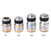 JOEBO Microscope Kit 4X 10X 40X 100X Achromatic Objective Lens for Biological Microscope Microscope Lens Adapters(Color:100X) view 2