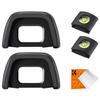 K&F Concept Eyepiece Cover & Hot Shoe Cover Kit, Viewfinder Protector Eyecup Eye Cup DK-23 for Nikon D7100 D7200 D300 D300s Camera Viewfinder view 1