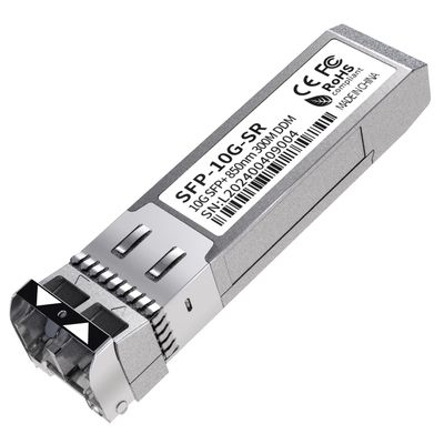10G SFP+ LC Module, 10GBase-SR Multi-Mode Ethernet Transceiver, 850nm MMF up to 400m  Compatible with Cisco, Meraki, Ubiquiti, Mikrotik, Netgear, HPE, TP-Link, Aruba and More