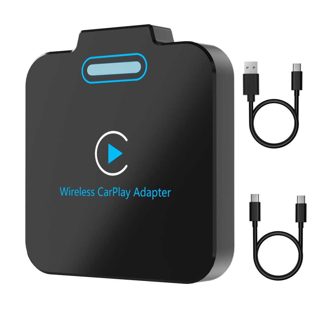 Wireless CarPlay Adapter for Apple - Convert Wired to Wireless, Plug & Play Dongle for iPhone & Factory Wired Cars - Fit Cars from 2016 and iOS 10+
