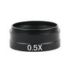 JOEBO Microscope Kit 0.75X 2X 0.5X Barlow Auxiliary Objective Glass Lens for 300X 200X 180X Mount Lens Industry Digital Video Microscope Camera Microscope Lens Adapters(Color:0.5X) view 1