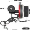 FOTGA Mini Follow Focus with A/B Stops & 15mm Rod Clamp, Gear Ring Belt & Extension Arm KIT for DSLR/Mirrorless Camera, Camera Cage Rig view 4