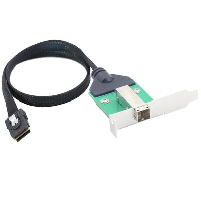 12G External Mini SAS HD SFF-8644 Female to Mini SAS SFF-8087 36P Male Data Server Raid Cable Adapter (0.5M)