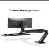 AVXANKTG NB40 Ergonomic Height Adjustable Computer Sitting Stand Workstation 22-32 Inch Monitor Mounting Bracket with Keyboard Board Desktop Stand, Black view 3