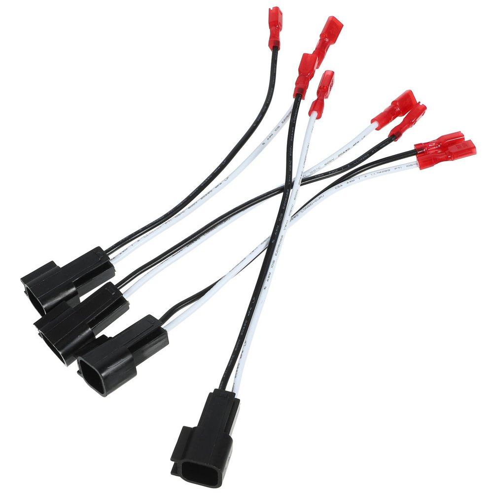 TOPPERFUN 4pcs Speaker Wiring Harness Adapter Car Door Speaker Wire Adapter For Vehicle