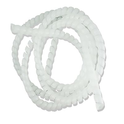 Spiral Wrap 2 Meter Pipe Wire Protective Sleeve 8mm 10mm 12mm 14mm 16mm Spiral Wrap Sleeving Tube Flame Retardant Cable Sleeves Band Winding Tubing Cover(Color:Transparent,Size:10mm Inside Diameter)
