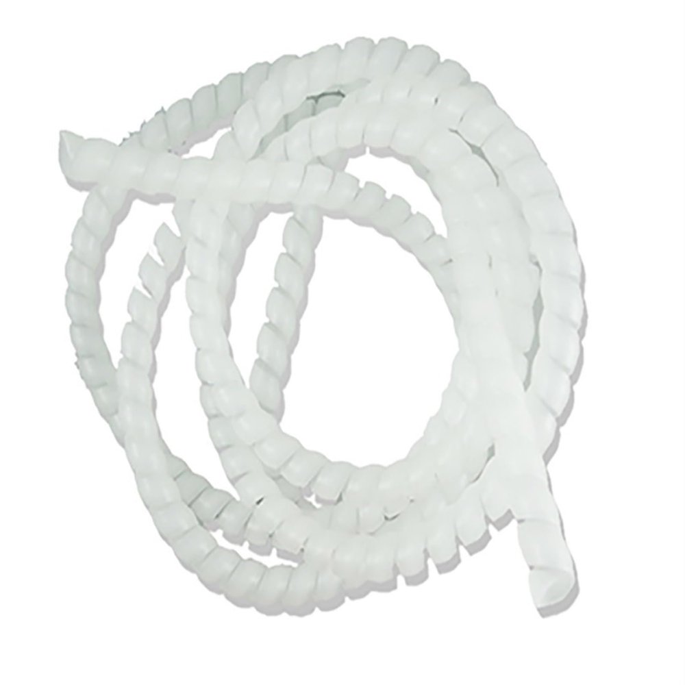 Spiral Wrap 2 Meter Pipe Wire Protective Sleeve 8mm 10mm 12mm 14mm 16mm Spiral Wrap Sleeving Tube Flame Retardant Cable Sleeves Band Winding Tubing Cover(Color:Transparent,Size:10mm Inside Diameter)